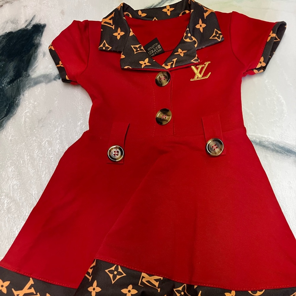 AUTHENTIC Luis Vuitton toddler dress 2-3